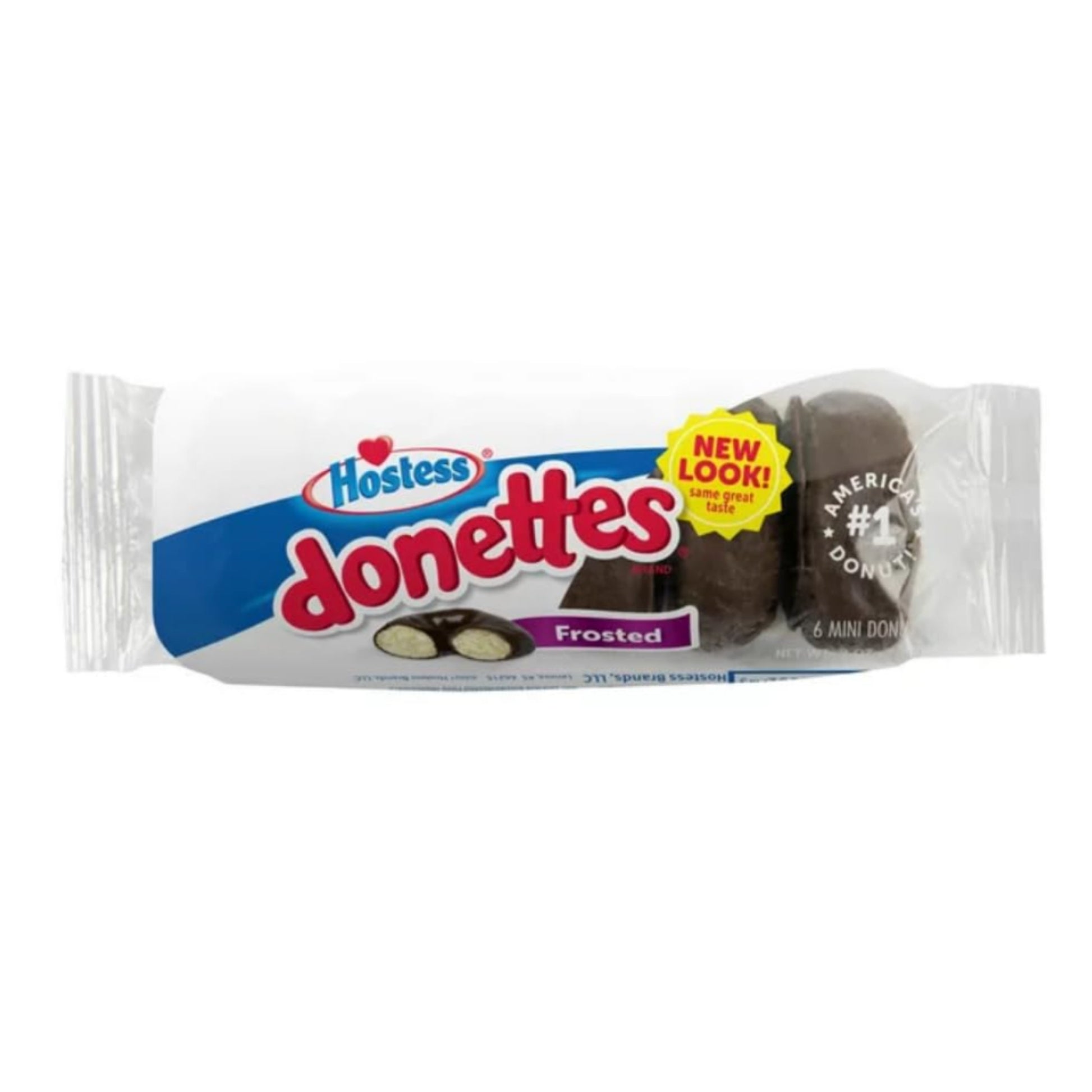 Front image of Hostess Donettes Frosted 6 Mini Donuts