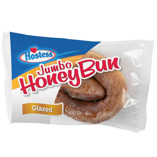 Front image of Hostess Jumbo Honey Bun Glazed 1-bun