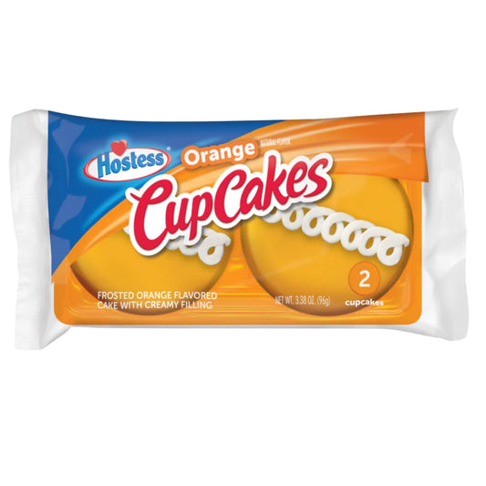 Front image of Hostess Orange Cupcakes 2 Cakes