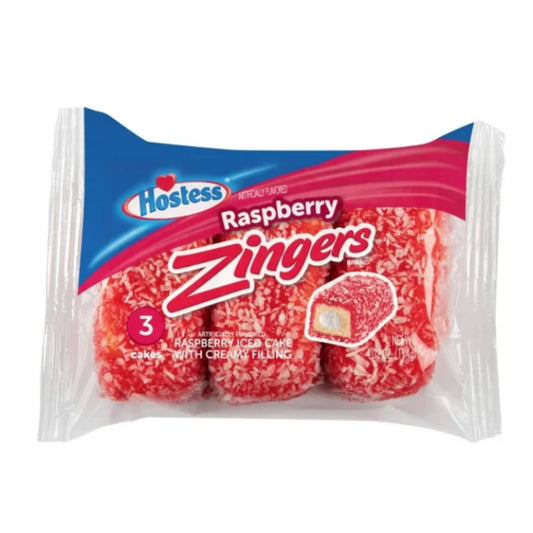 Front image of Hostess Zingers Raspberry 4.02oz