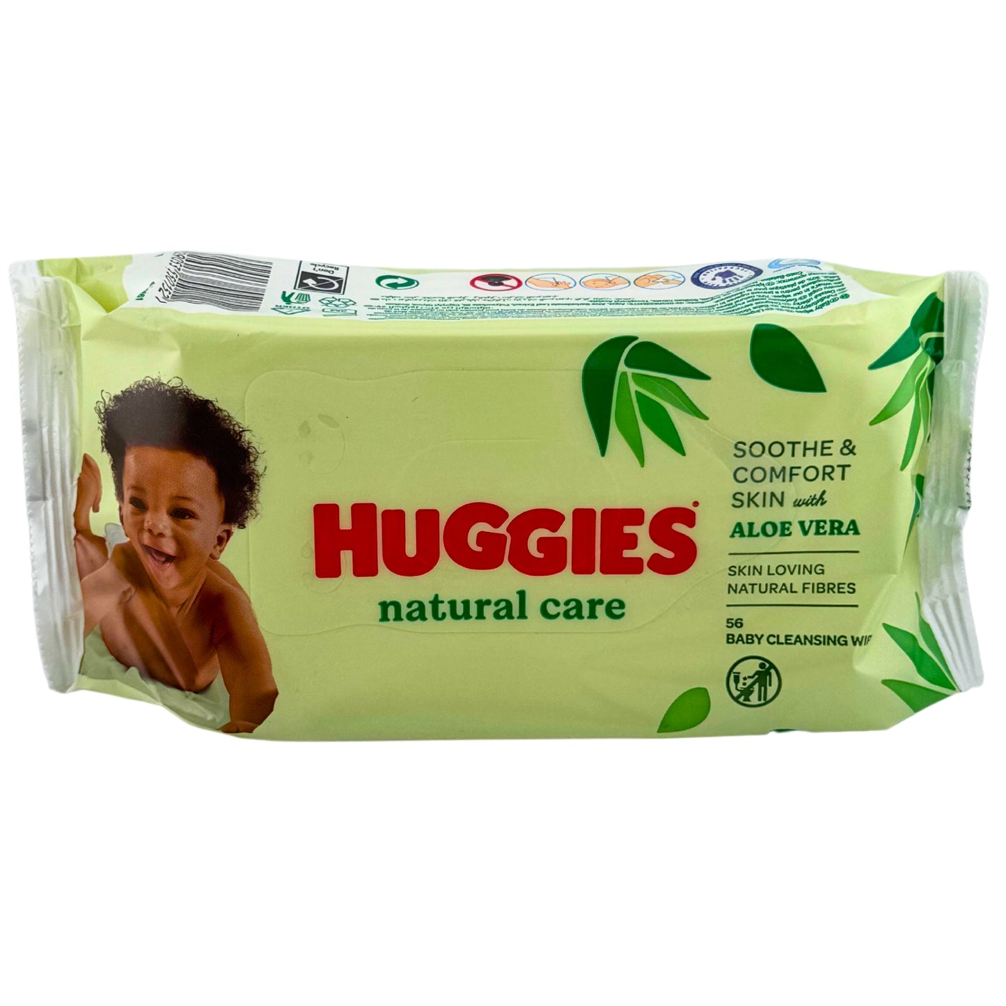 Front image of Huggies Natural Aloe Vera Wipes