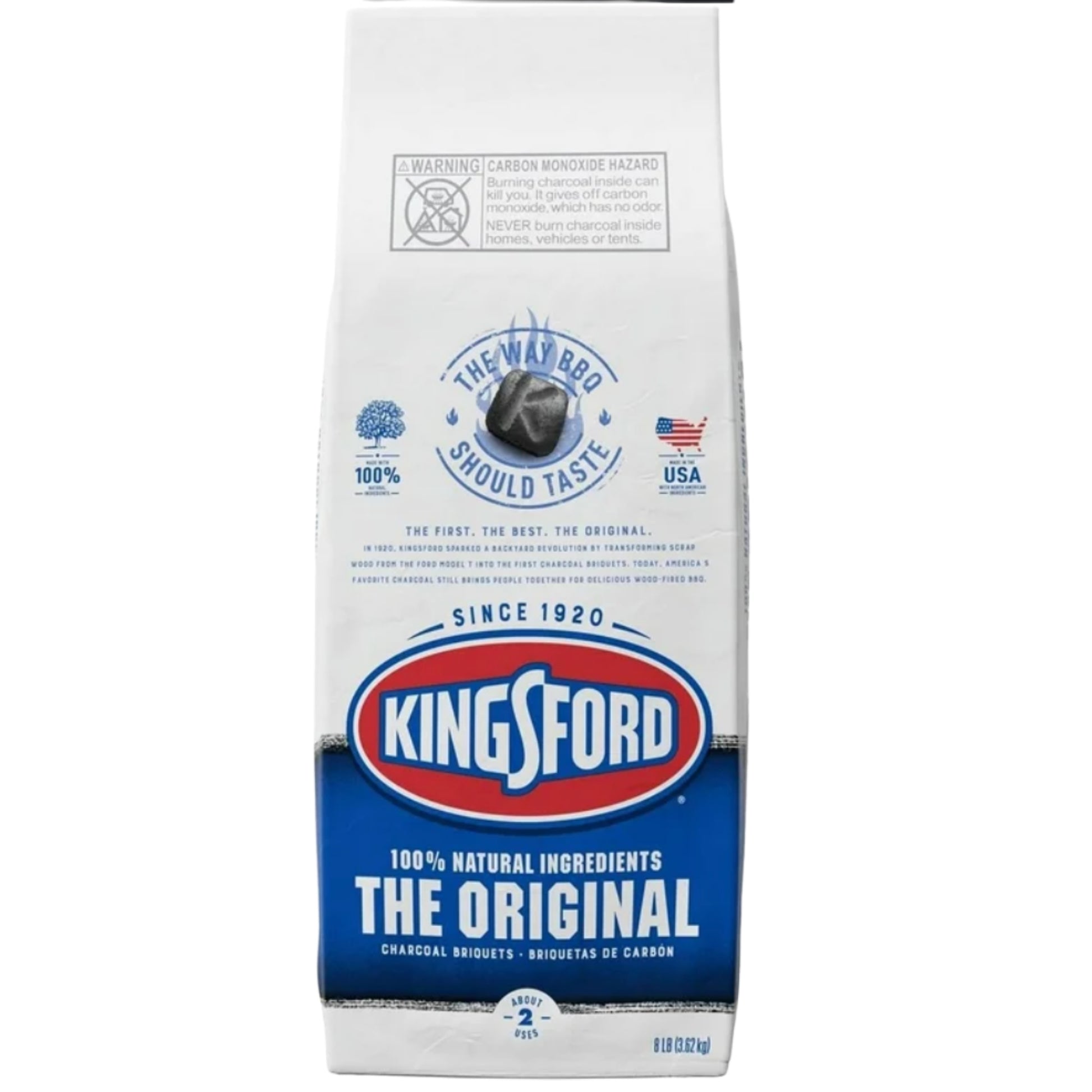 Front image of Kingsford Original BBQ Charcoal 2-Use 8lb