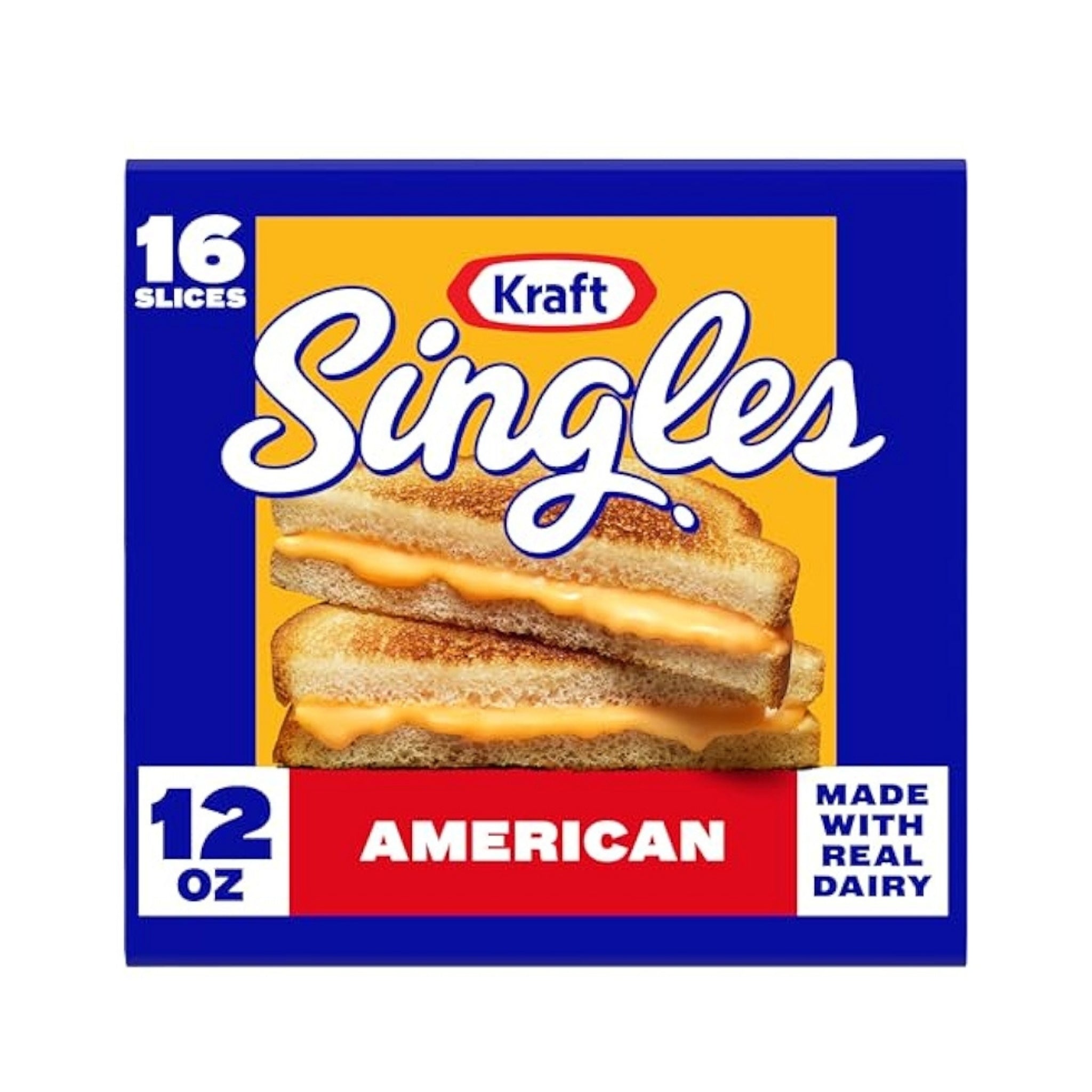 Front image of Kraft American Cheese Singles 16 Slices