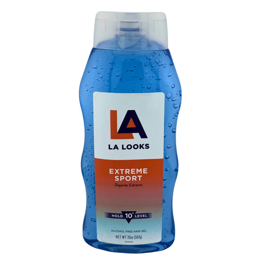 Front image of L.A. Looks Extreme Sport Hair Gel Hold 10 Level  20 Oz