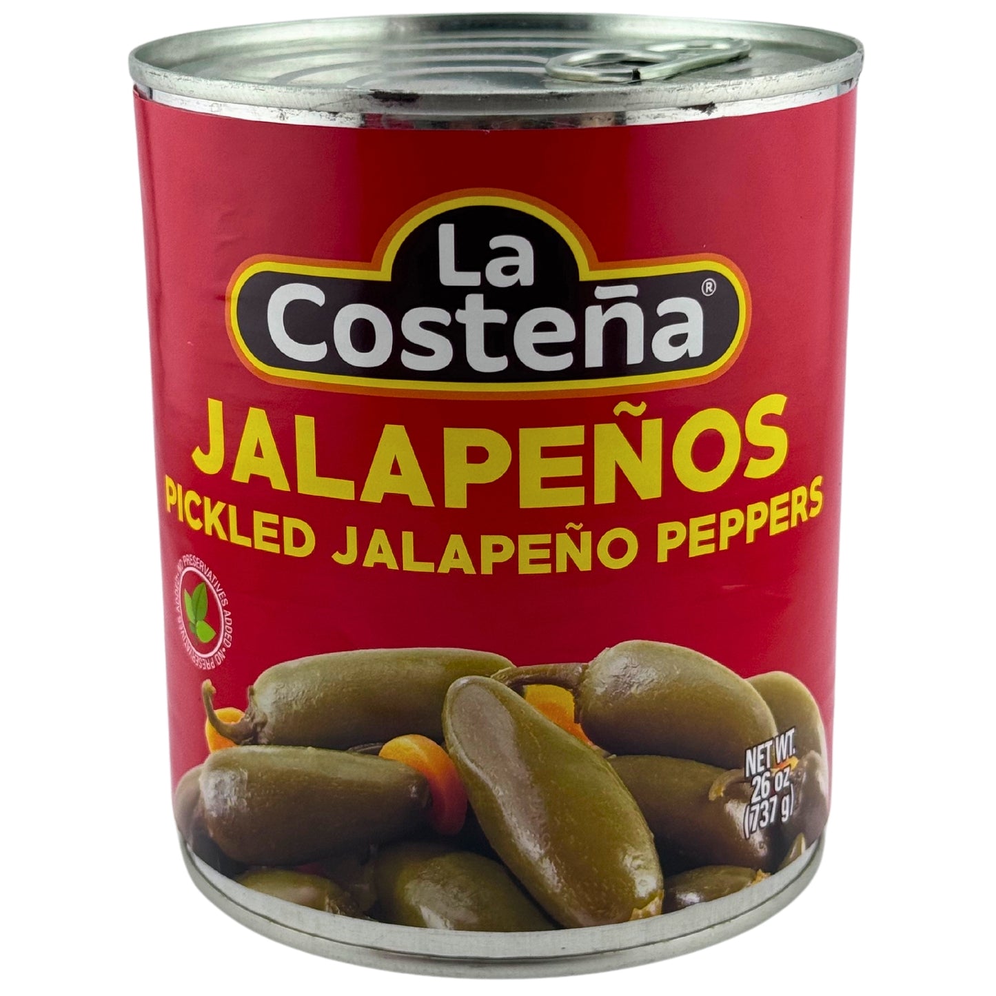Front image of La Costeña Pickled Jalapeño Peppers 26oz