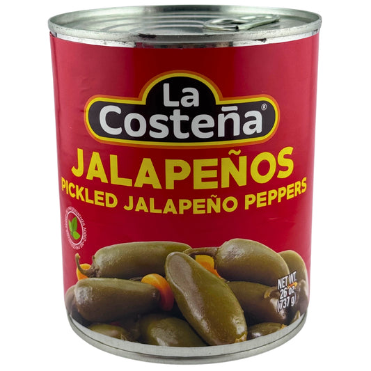 Front image of La Costeña Pickled Jalapeño Peppers 26oz