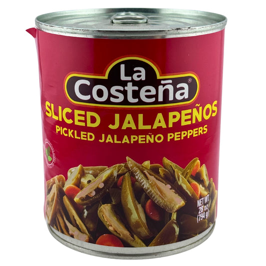Front image of La Costeña Sliced Pickled Jalapeño Peppers 28oz