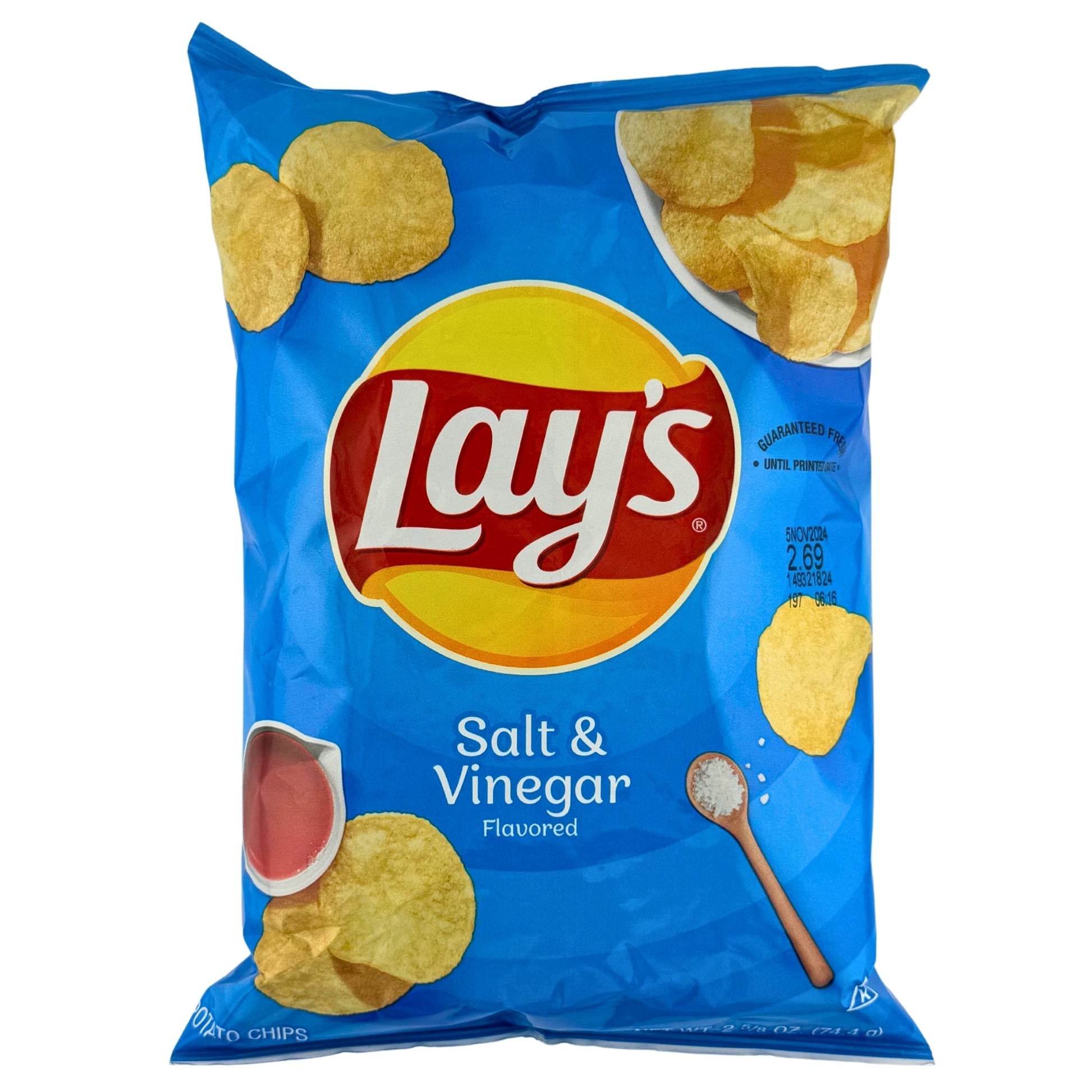 Front image of Lay's Salt & Vinegar Flavor 74.4g