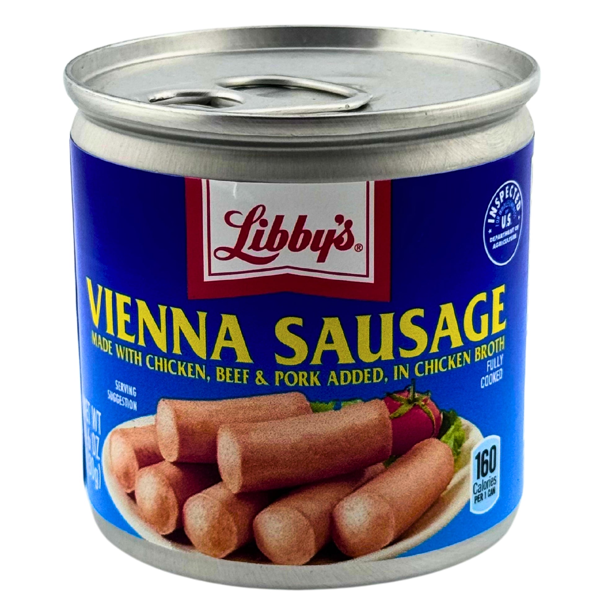 Front image of Libby’s Vienna Sausage w/ Chicken, Beef & Pork In Chicken broth 4.6oz