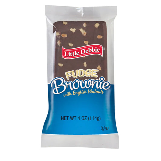 Front image of Little Debbie Fudge Brownie w/ Walnuts $1