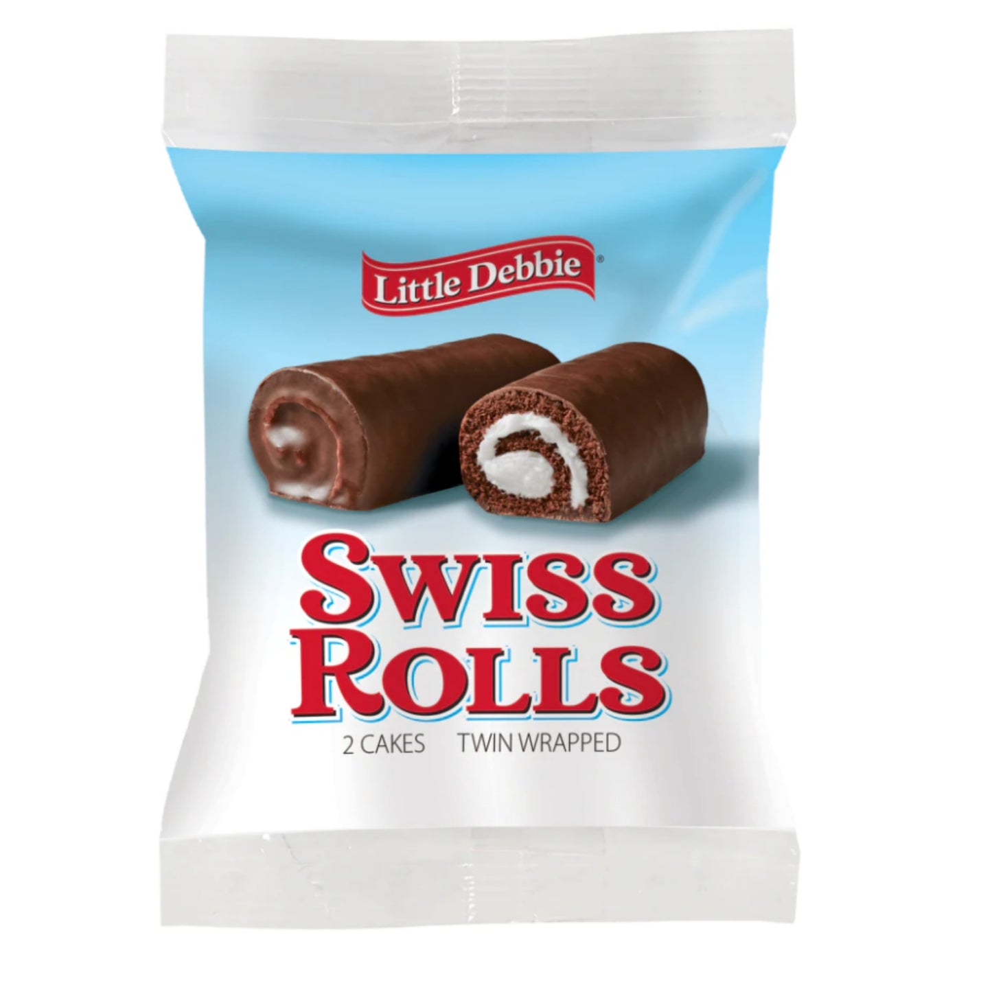 Front image of Little Debbie Swiss Rolls 2 Cakes $1