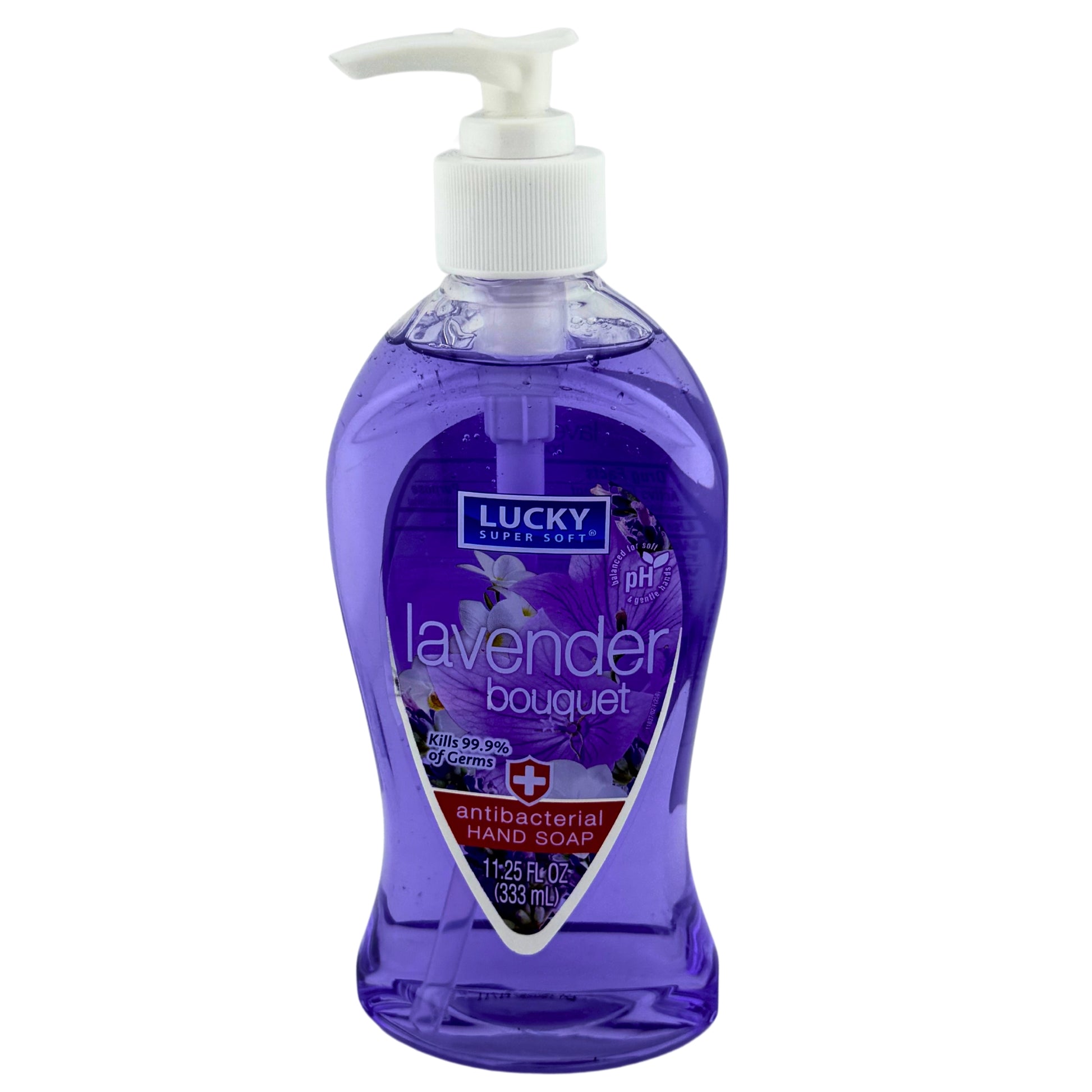 Front of image of Lucky Super Soft Antibacterial Hand Soap Lavender Bouquet 11.25oz 