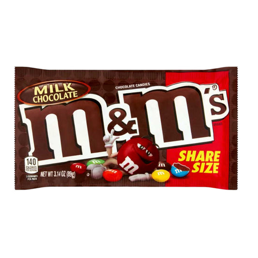Front image of M&M's Milk Chcolate Share Size 3.14oz