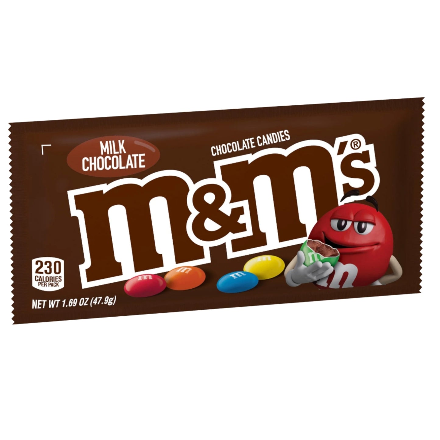 Front image of M&M's Milk Chocolate 1.69oz
