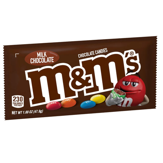 Front image of M&M's Milk Chocolate 1.69oz