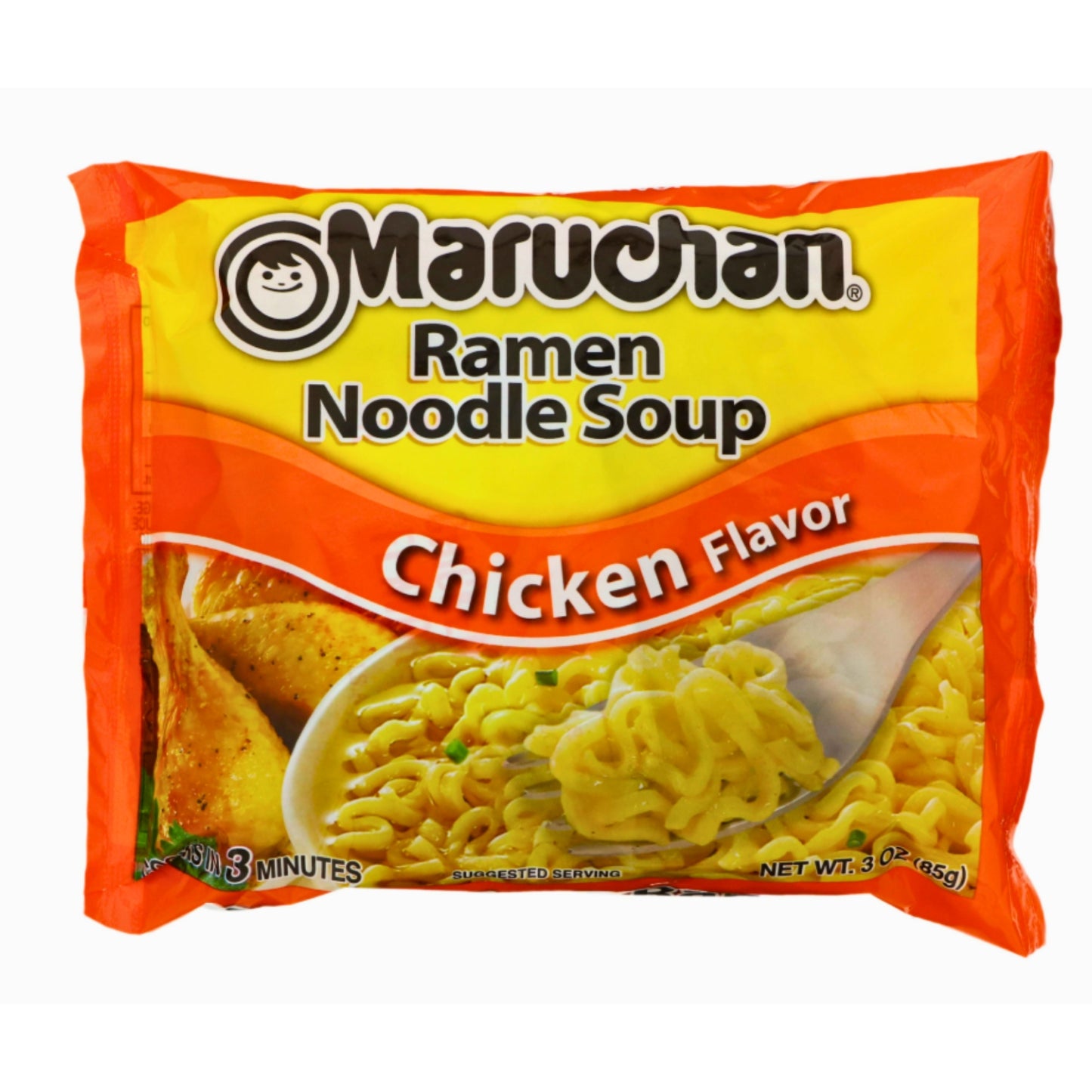 Front image of Maruchan Chicken Ramen Noodle Soup Pack 85g