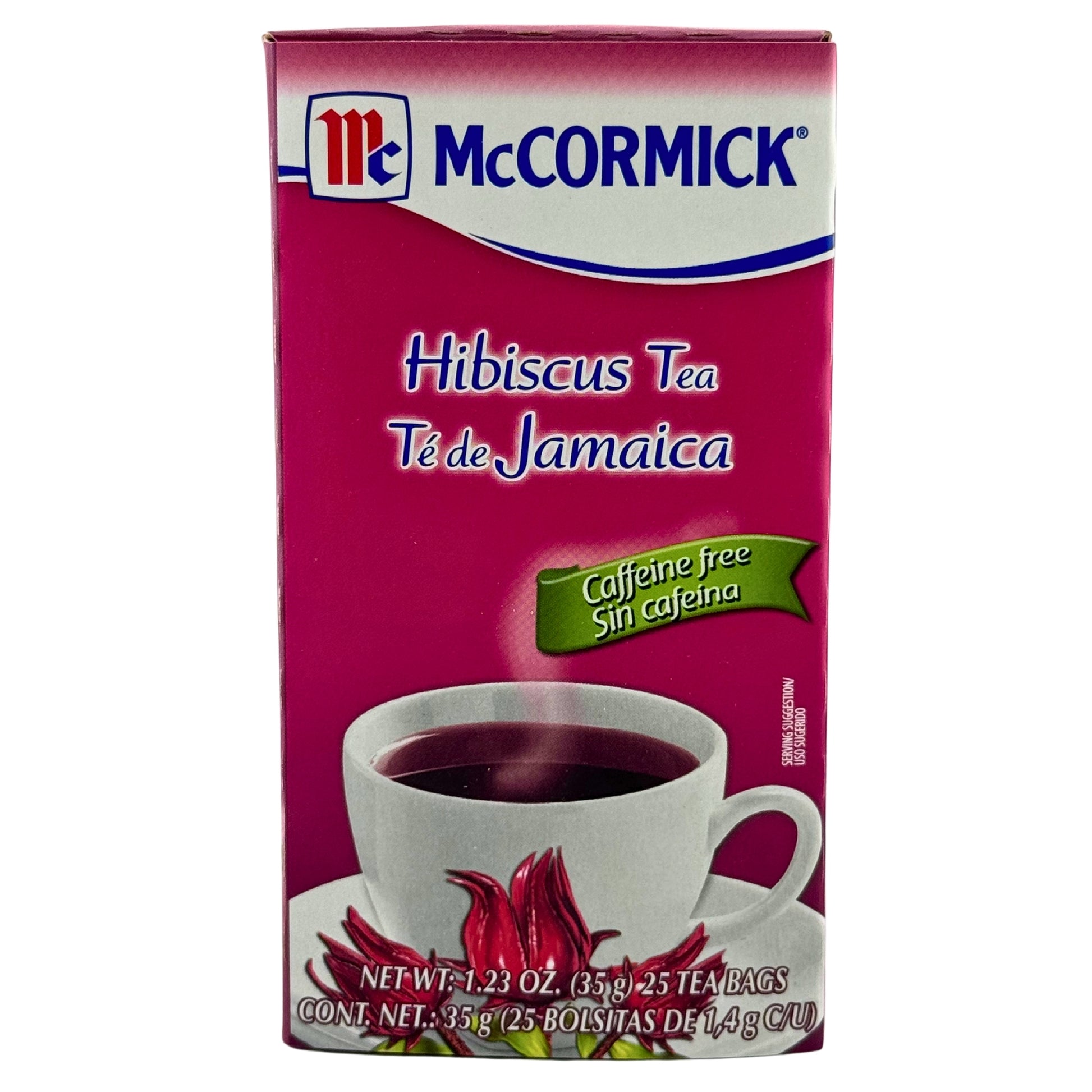 Front image of McCORMICK Hibiscus Tea |Te de Jamaica 25/1.4g