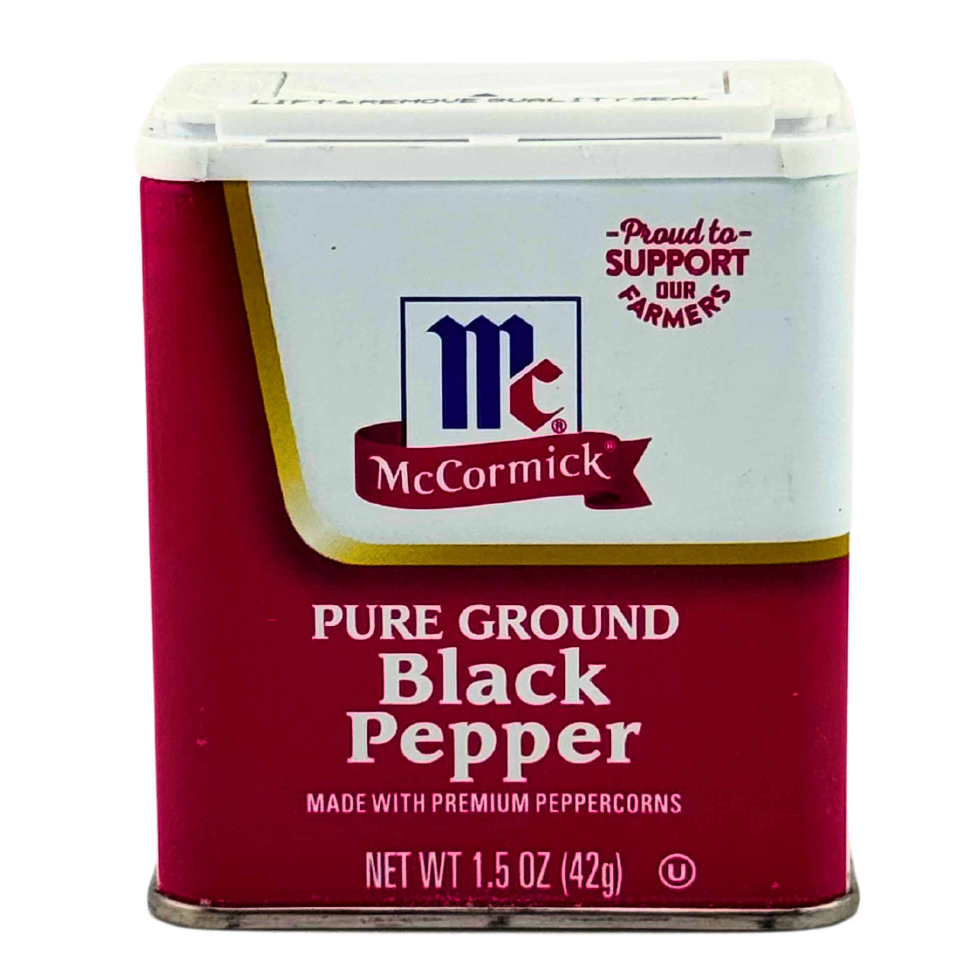 Front image of McCormick Pure Ground Black Pepper 1.5oz
