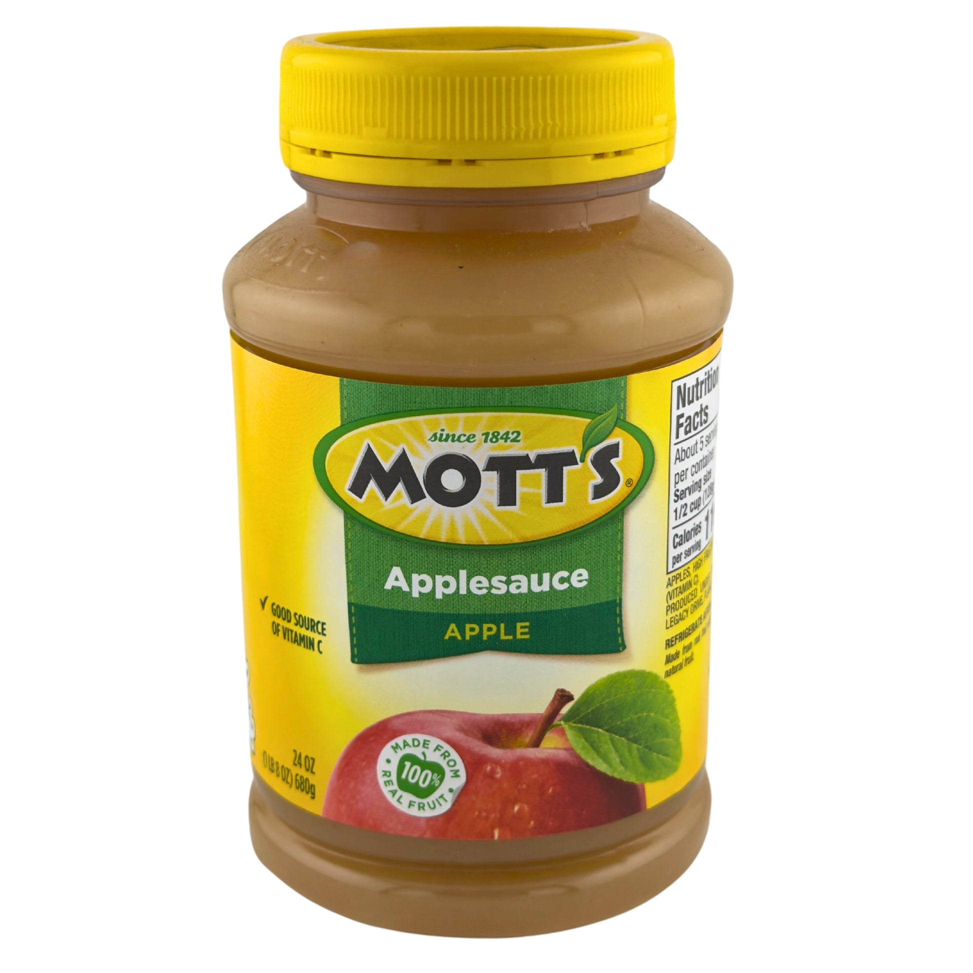 Front image of Mott’s Apple Sauce 24oz