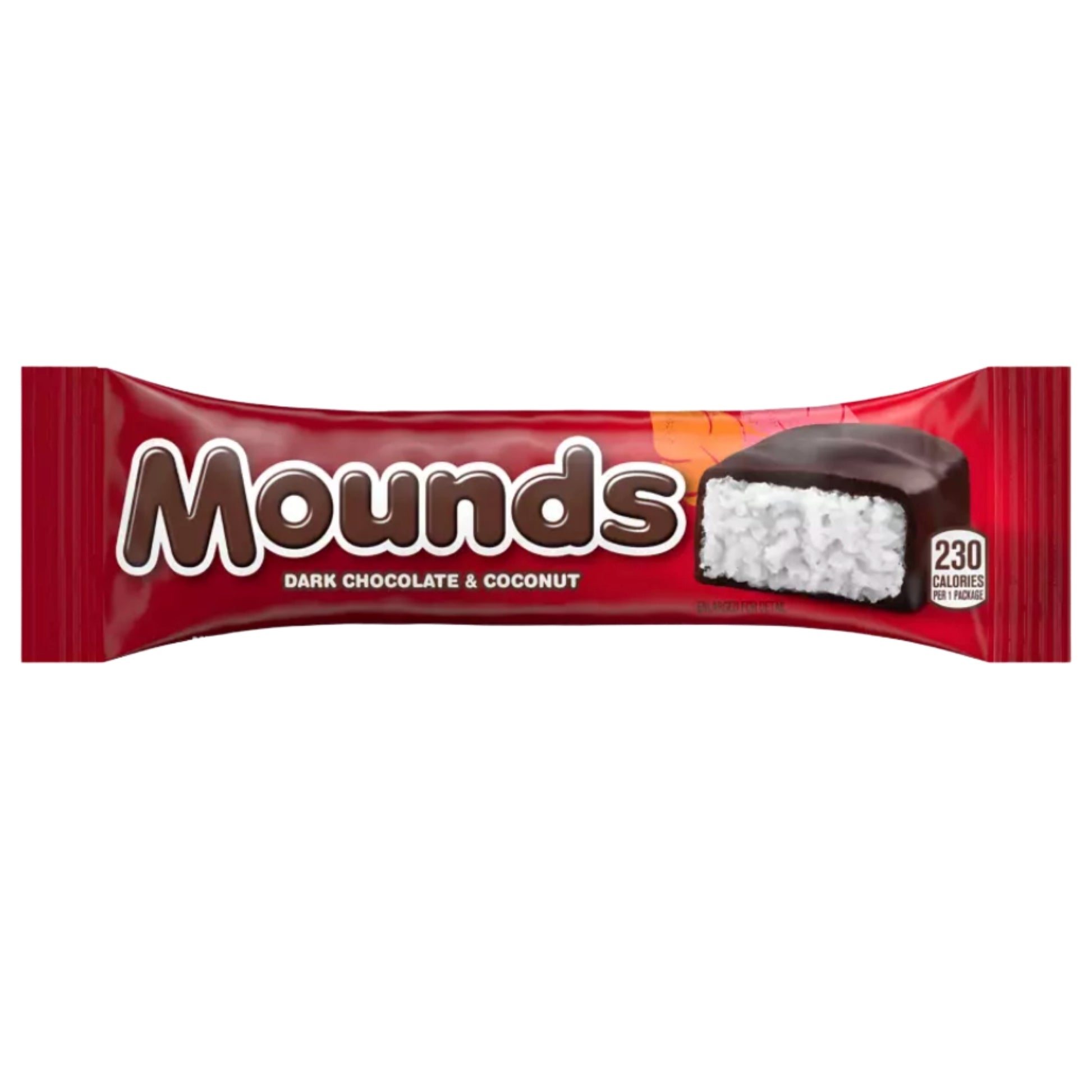 Front image of Mounds Dark Chocolate and Coconut Candy Bar 1.75oz