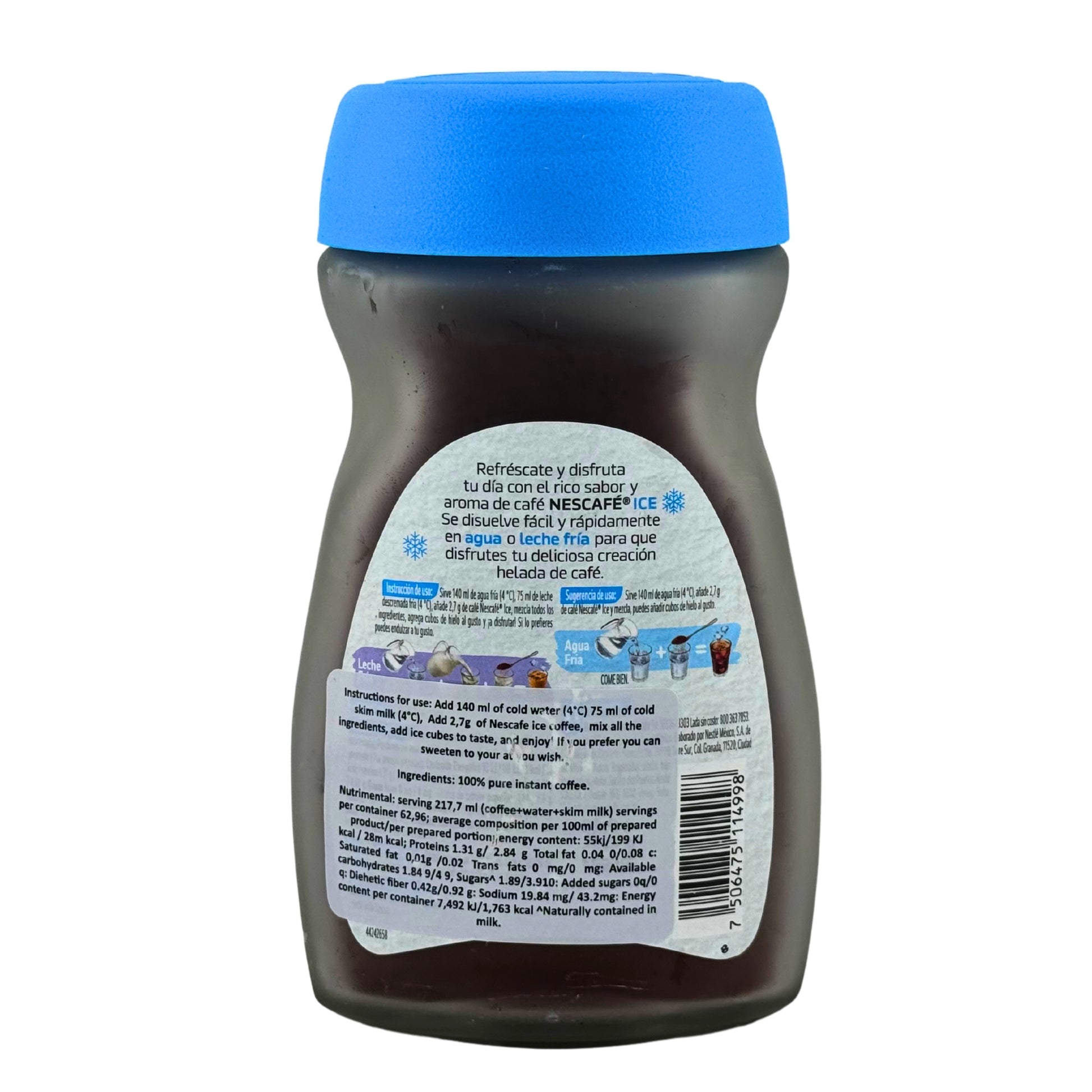 Front image of Nescafe Ice Instance Coffee 5.99oz