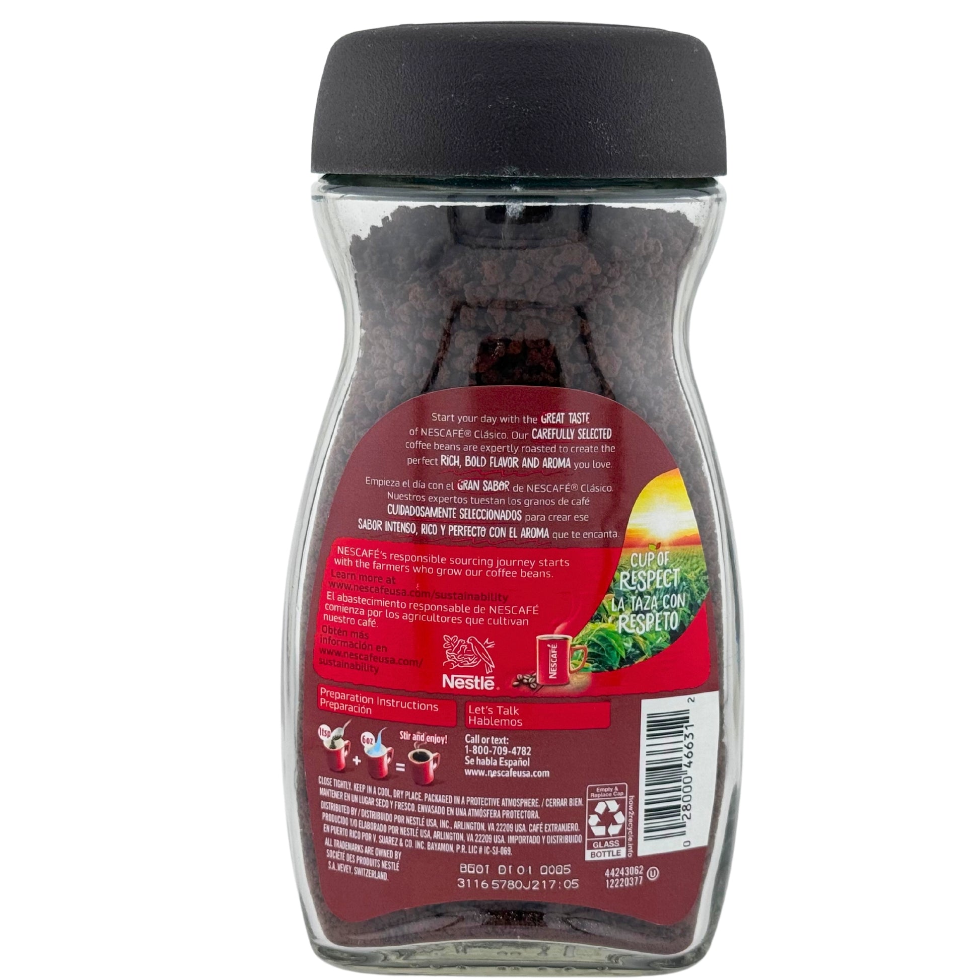 Back image of Nescafe Instant Coffee 7oz