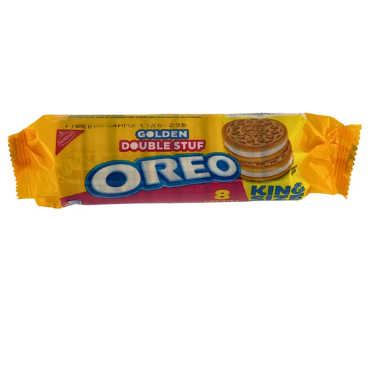 Front image of Oreo Golden Double Stuff 10 Cookies 113g