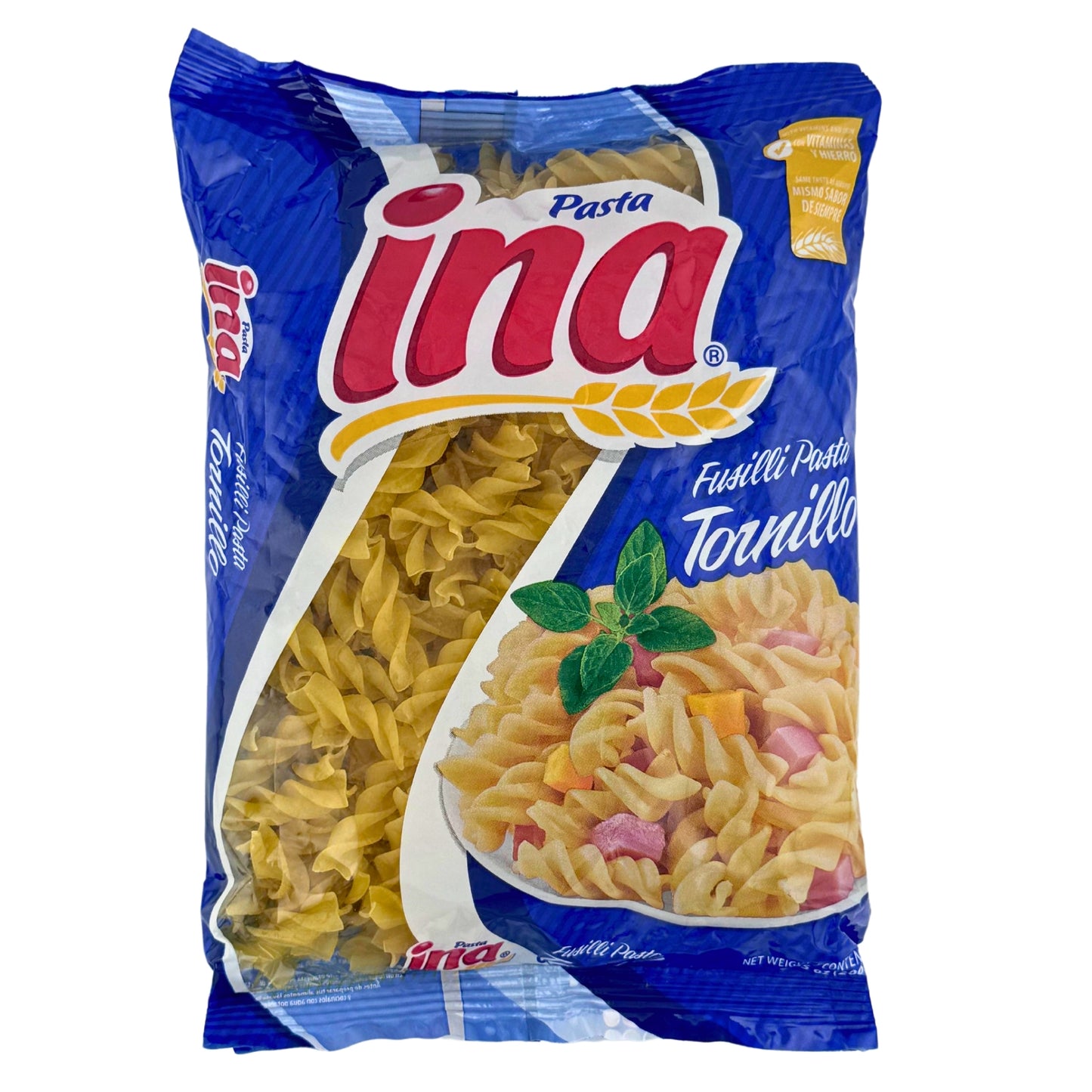 Front image of Pasta Ina Fusilli 7.5oz