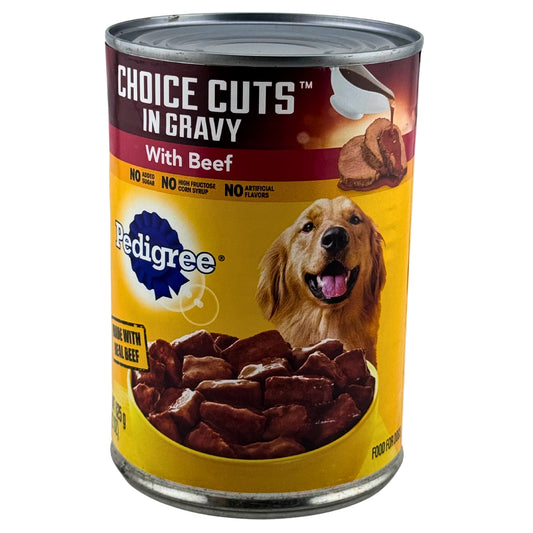 Front image of Pedigree Adult Dog Food Choice Cuts In Gravy With Beef 13.2oz