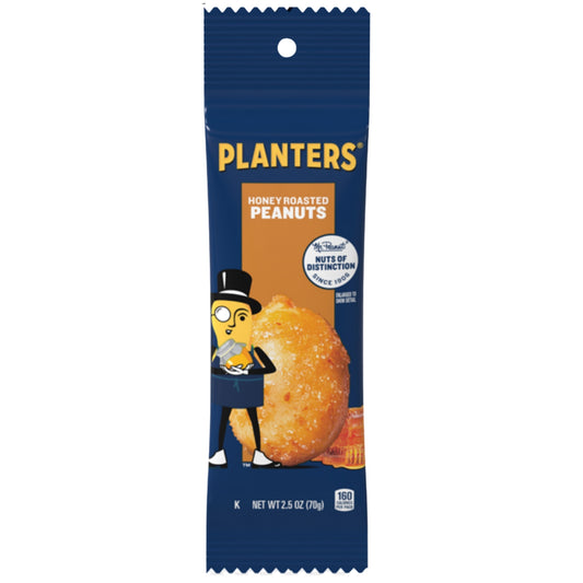 Front image of Planters Honey Roasted Peanuts 2.5oz