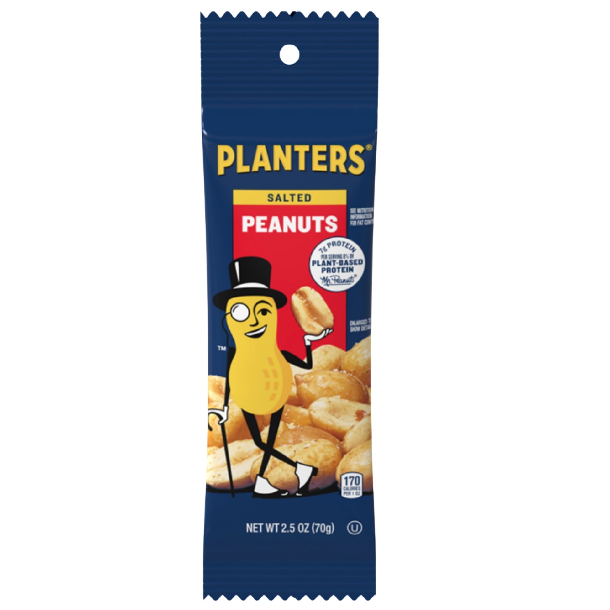 Front image of Planters Salted Peanuts 2.5oz