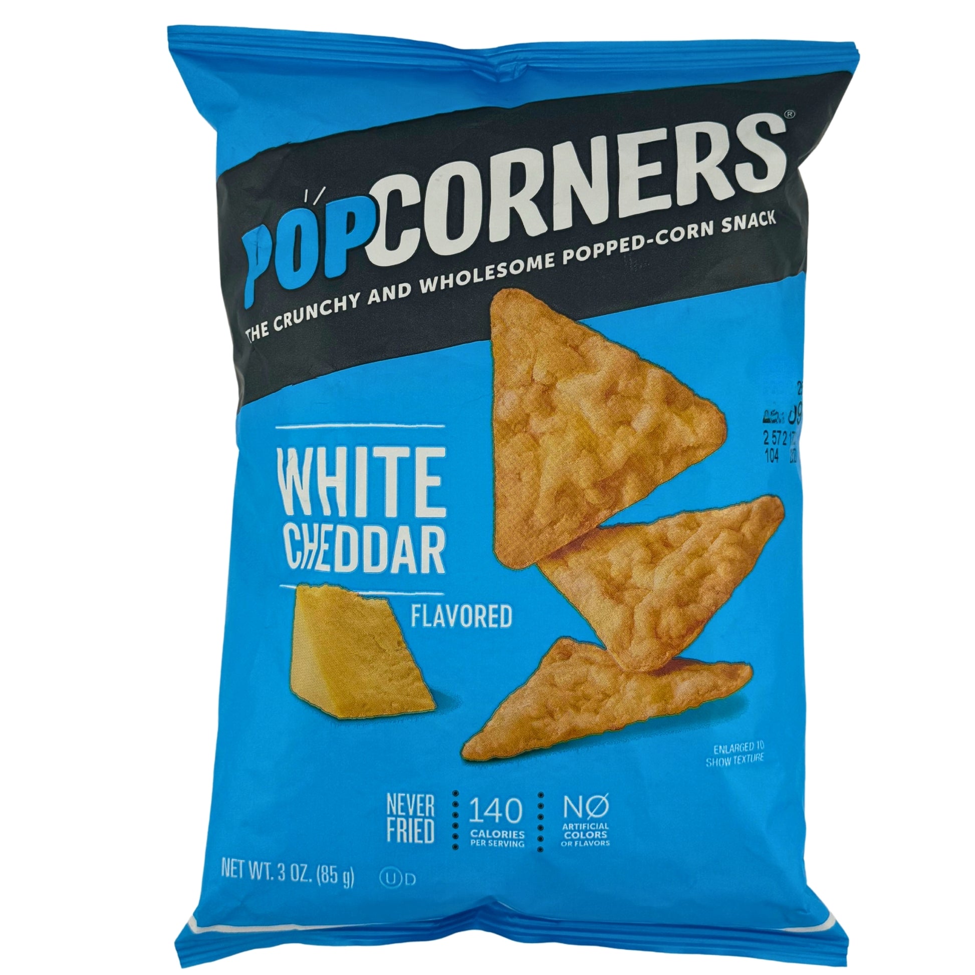 Front image of Popcorners White Cheddar 85g