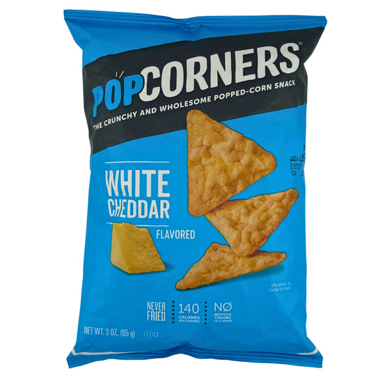 Front image of Popcorners White Cheddar 85g