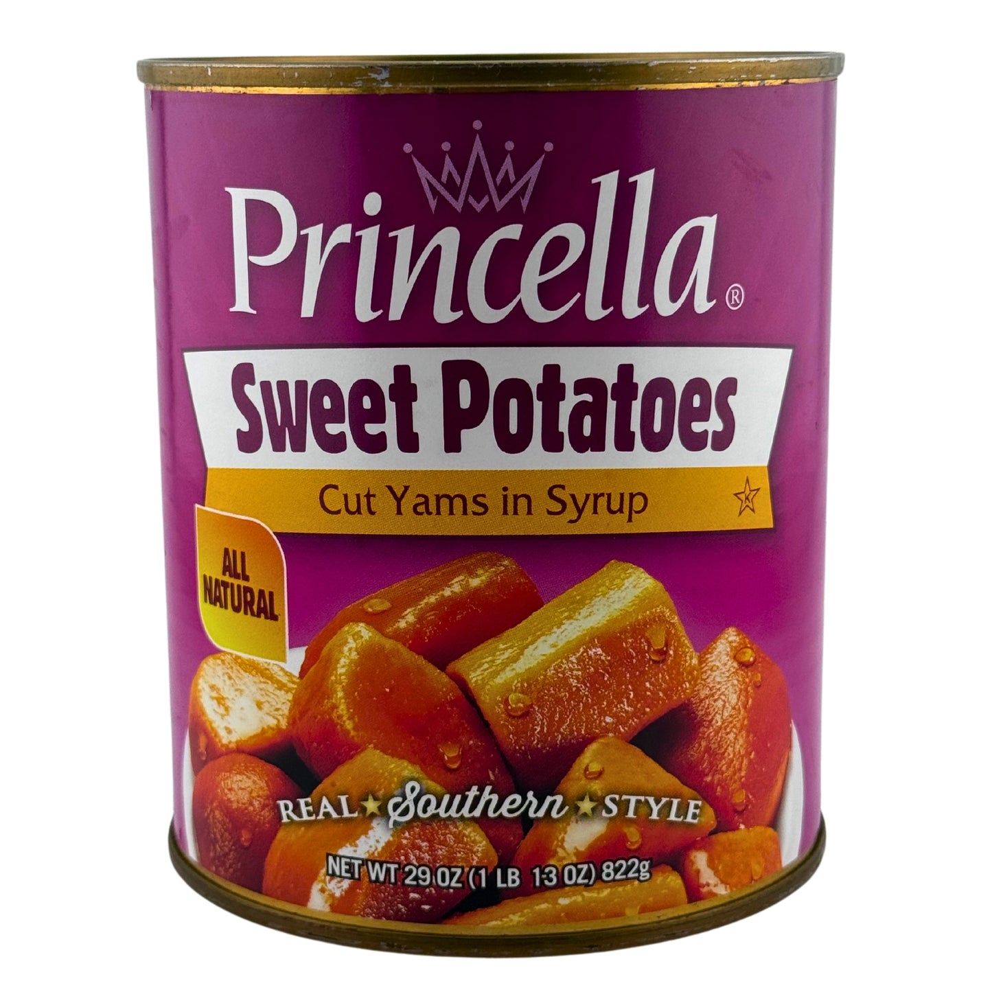 Front image of Princella Sweet Potatoes Cut Yams In Syrup 29oz