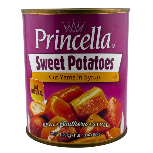 Front image of Princella Sweet Potatoes Cut Yams In Syrup 29oz