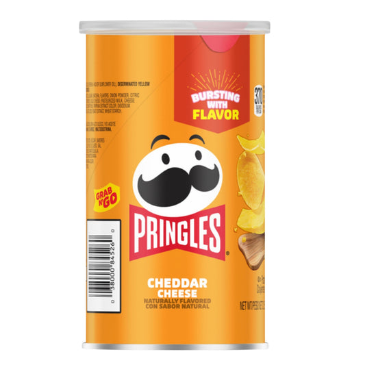 Front image of Pringles Cheddar Cheese 2.5oz