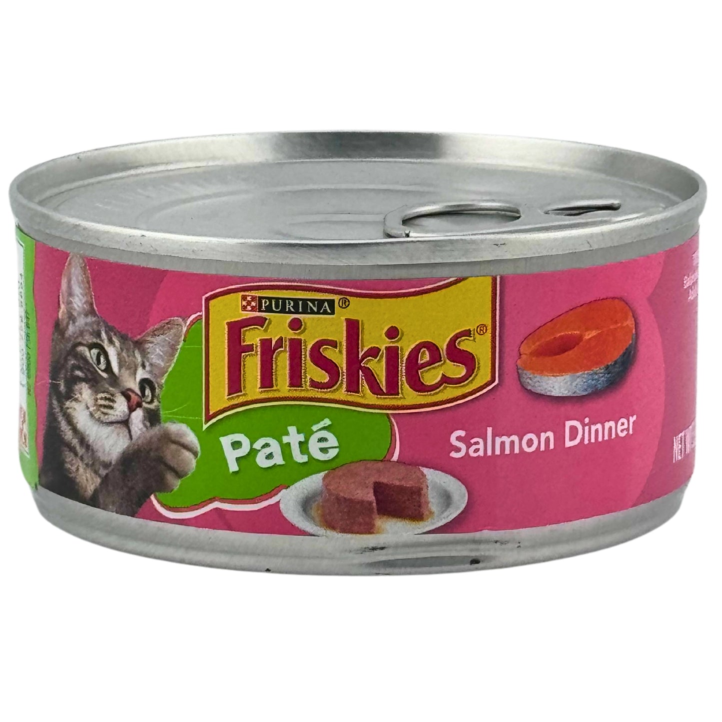 Front image of Purina Friskies Pate Salmon Dinner 5.5oz