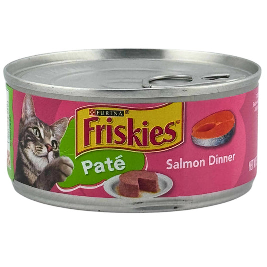 Front image of Purina Friskies Pate Salmon Dinner 5.5oz