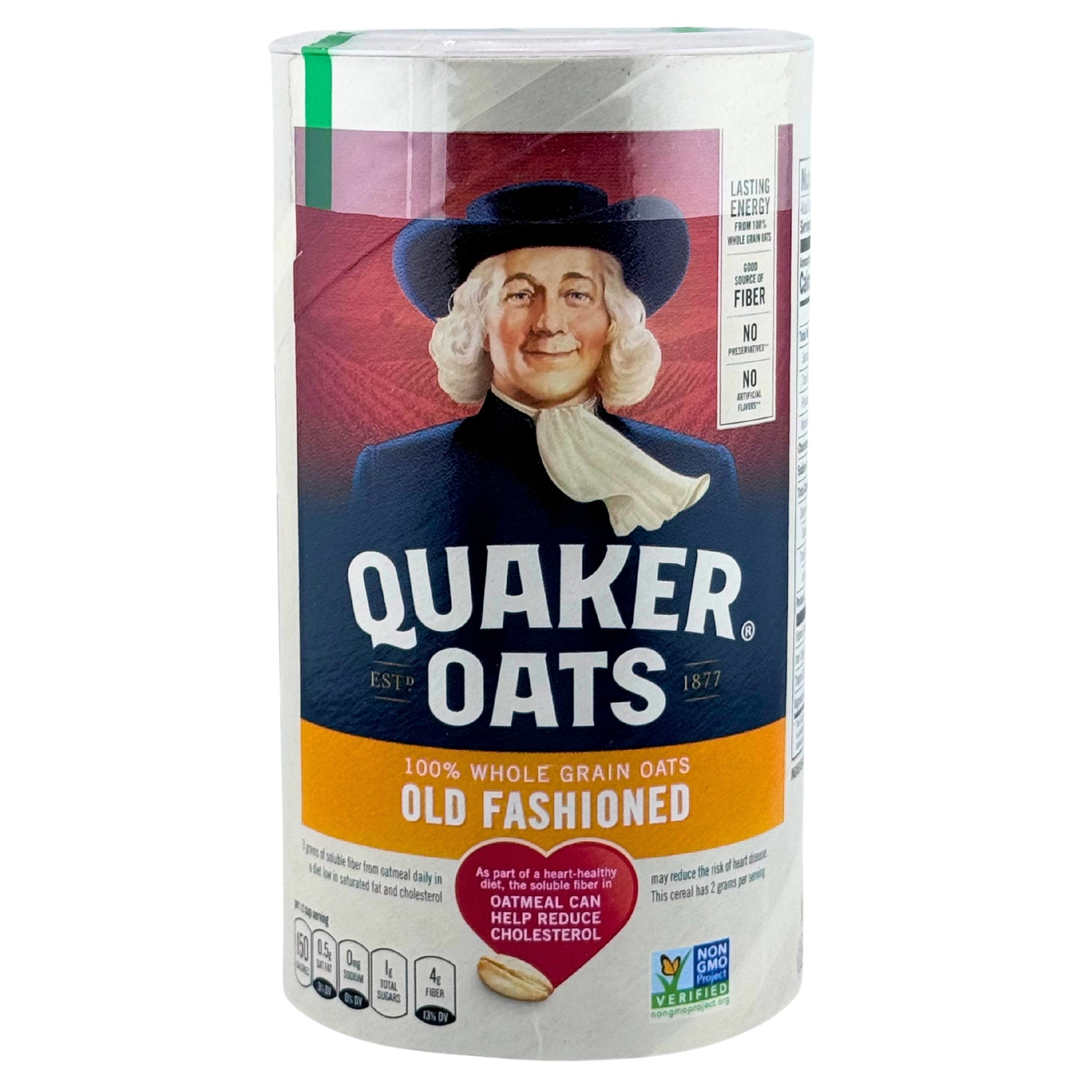 Front image of Quaker Oats Old Fashioned Whole Grain 18oz