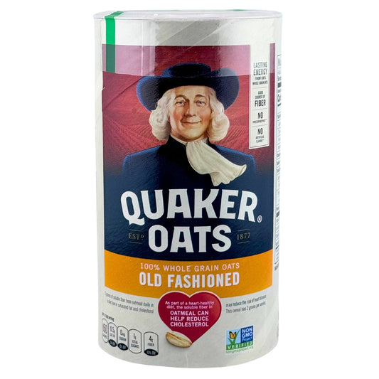 Front image of Quaker Oats Old Fashioned Whole Grain 18oz