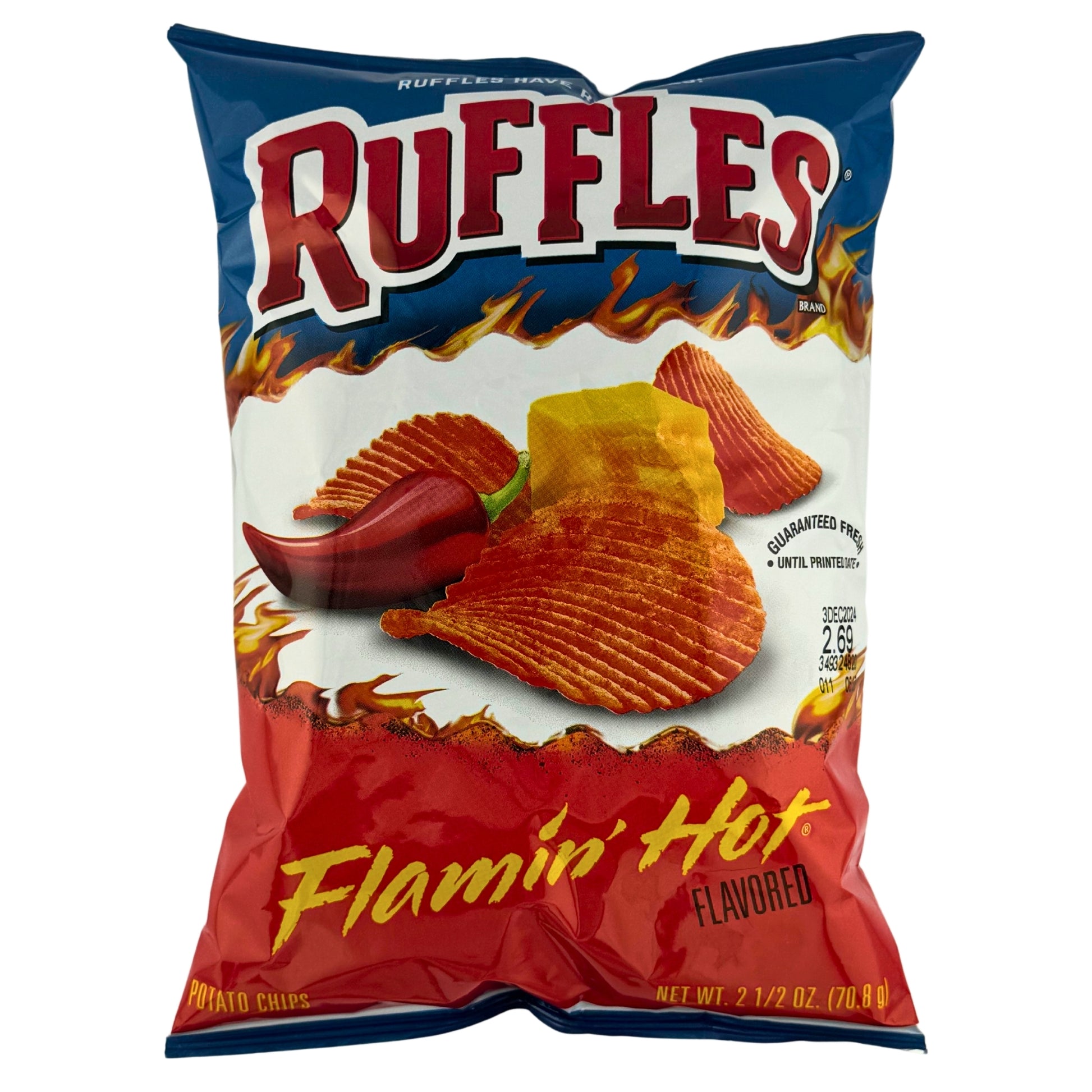 Front image of Ruffles Flamin Hot 70.8g