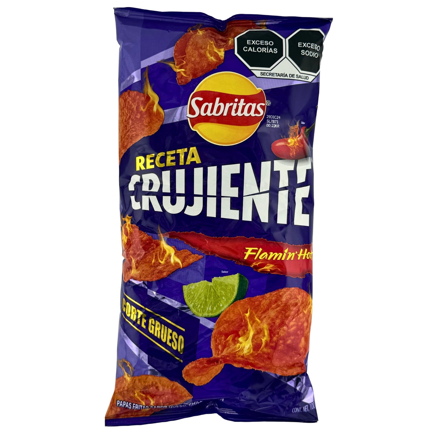 Front image of Sabritas Receta Crujiente 100g