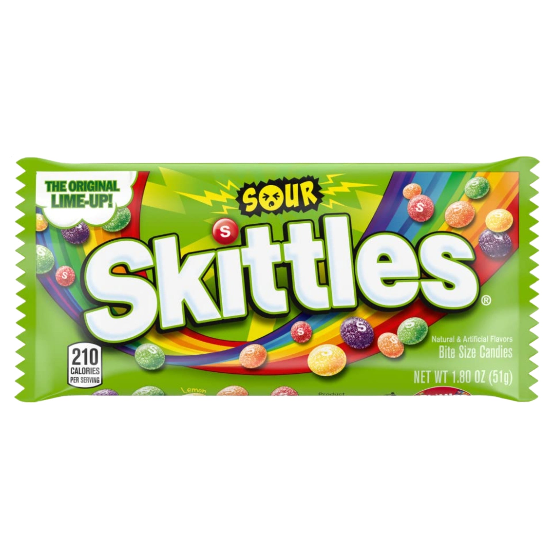 Front image of Skittles Sour Candy 1.80oz