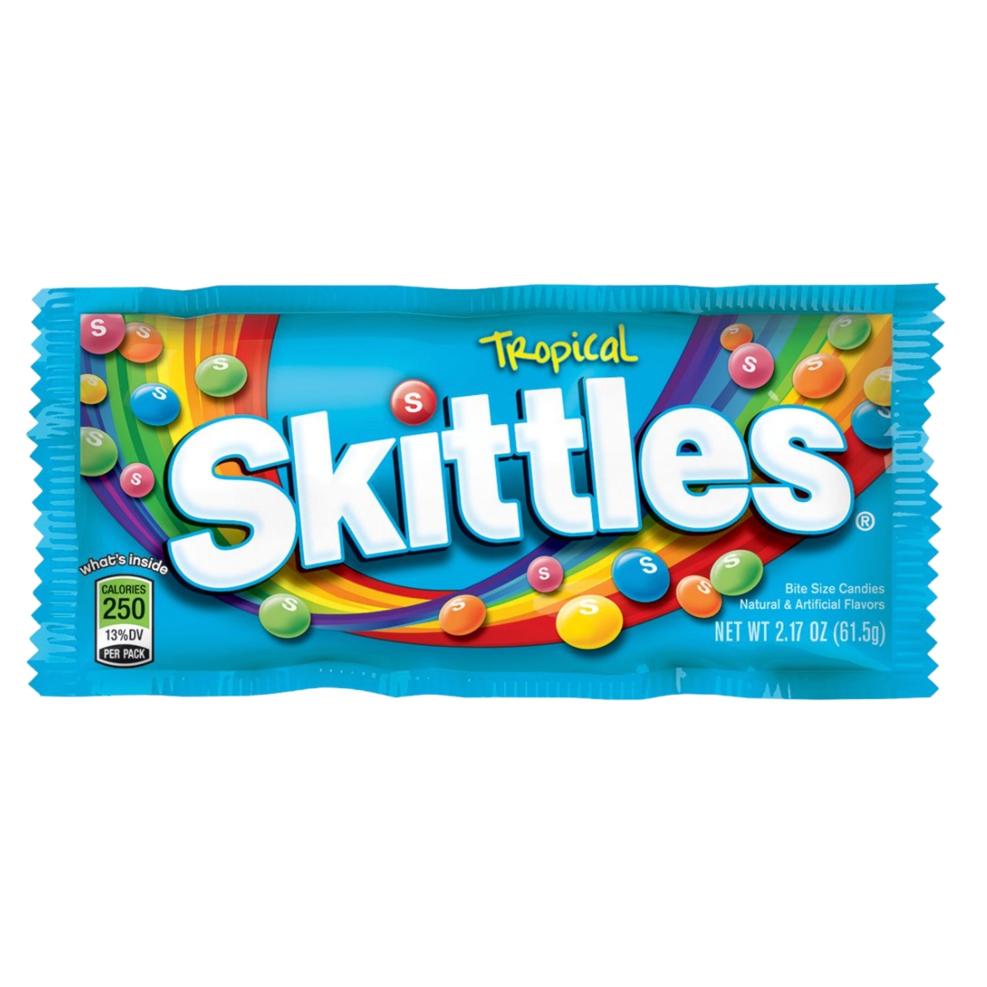 Front image ofSkittles Tropical Candy 2.17oz