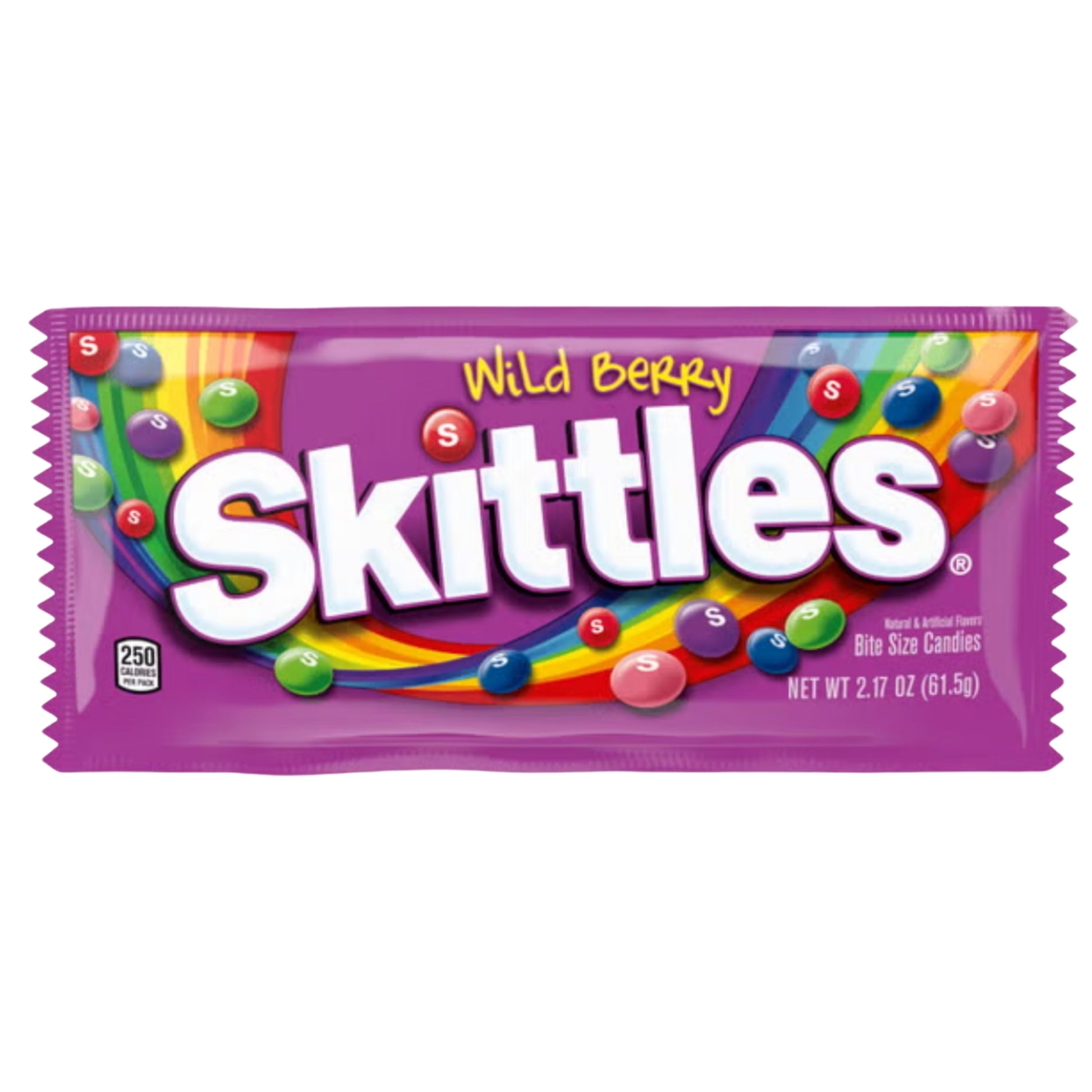 Front image of Skittles Wild Berry Candy 2.17oz