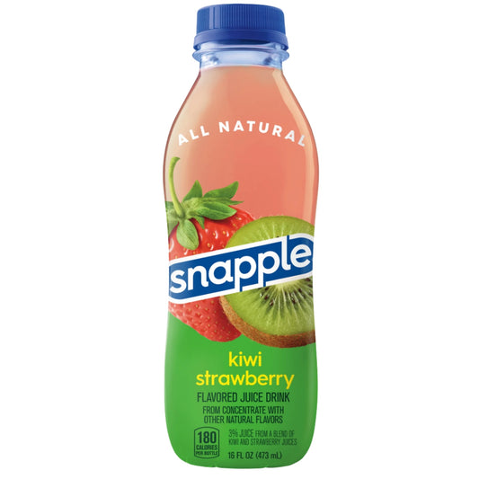 Front image of Snapple Kiwi Strawberry 16oz