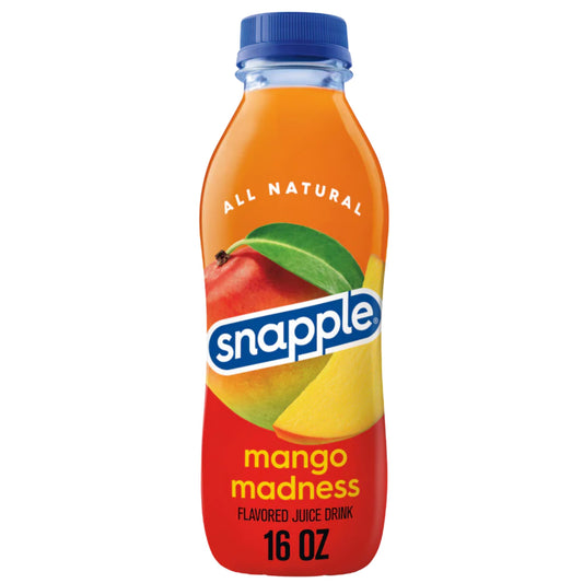 Front image of Snapple Mango Madness 16oz