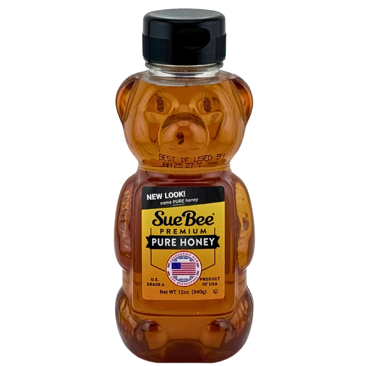Front Image of Sue Bee Premium Pure Honey 12oz