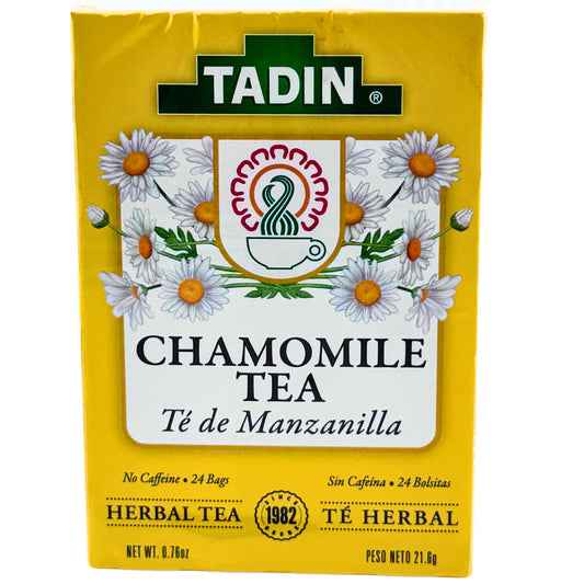 Front image of Tadin Chamomile Tea | Te De Manzanilla 24/0.6oz