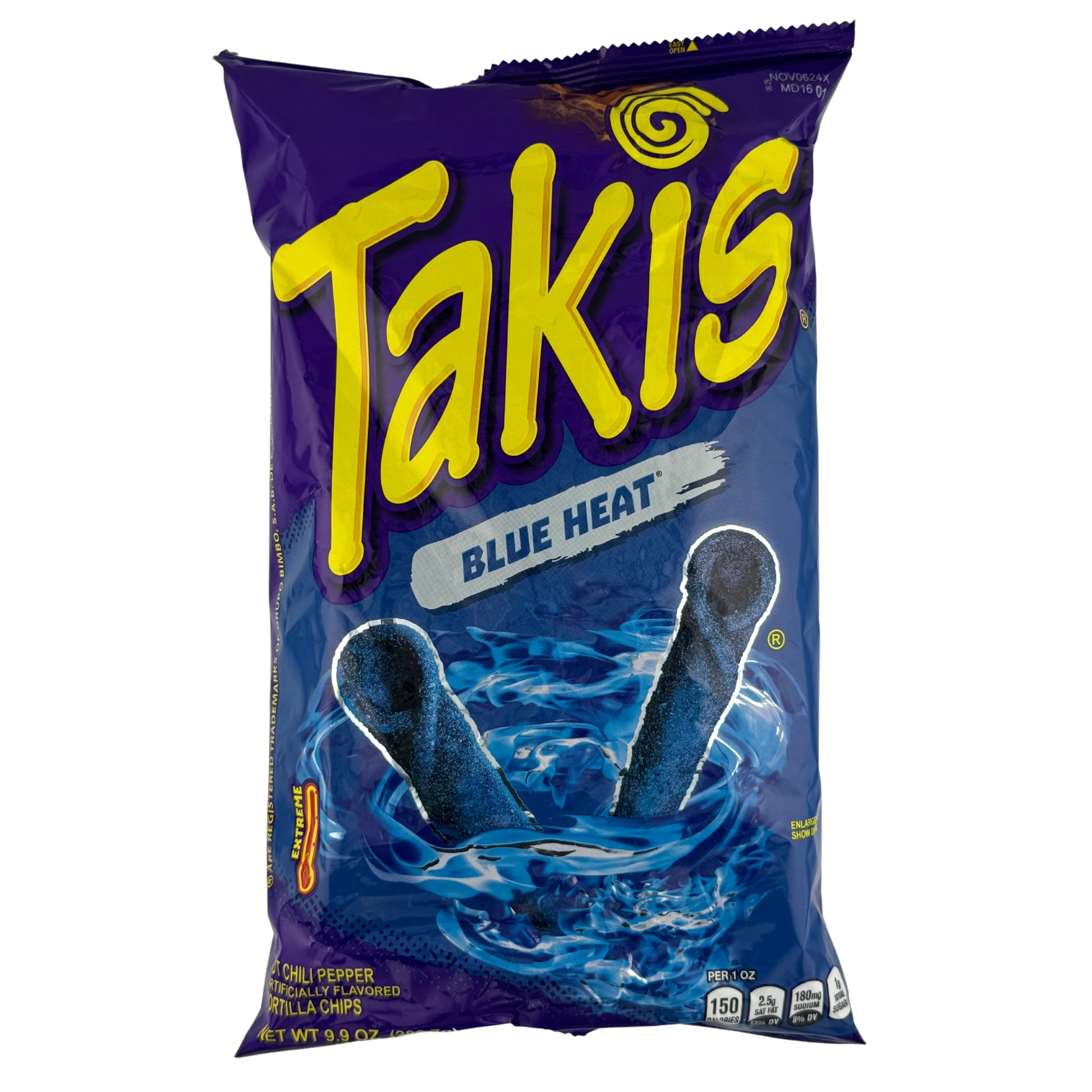 Front image of Takis Blue Heat 280.7g